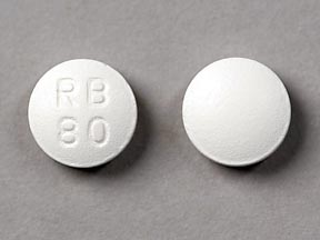 Pill RB 80 White Round is Cetirizine Hydrochloride