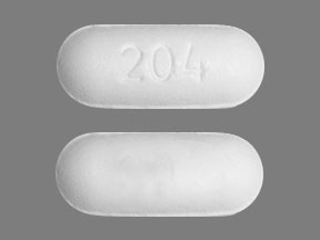 Pill 204 White Capsule-shape is Pseudoephedrine Hydrochloride Extended Release