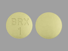 Pill BRX 1 Yellow Round is Rexulti