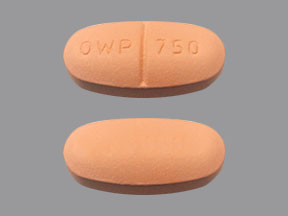 Pill OWP 750 Orange Oval is Roweepra