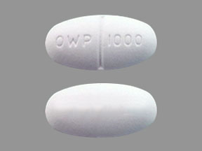 Pill OWP 1000 White Oval is Roweepra