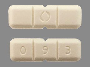 Pill O 0 9 3 White Rectangle is Buspirone Hydrochloride