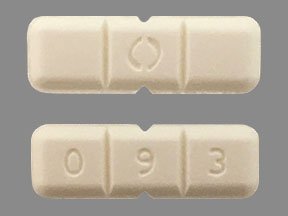 Pill O 0 9 3 White Rectangle is Buspirone Hydrochloride