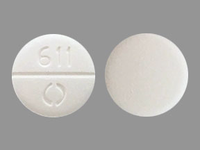 Pill 611 O White Round is Methocarbamol