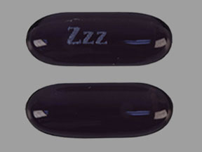 Pill Zzz Purple Capsule/Oblong is ZzzQuil