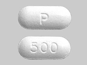 P 500 Pill White Capsule-shape 18mm - Pill Identifier