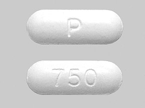 Pill P 750 White Capsule/Oblong is Ciprofloxacin Hydrochloride