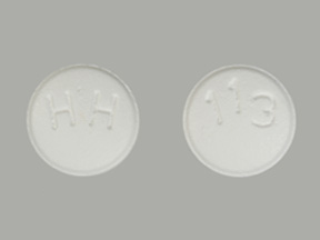 Pill HH 113 White Round is Losartan Potassium