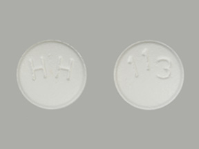 Pill HH 113 White Round is Losartan Potassium