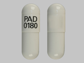 Pill PAD 0180 White Capsule/Oblong is Potassium Chloride Extended-Release