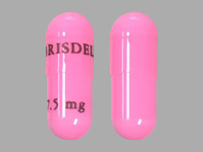 Pill BRISDELLE 7.5 mg Pink Capsule/Oblong is Brisdelle