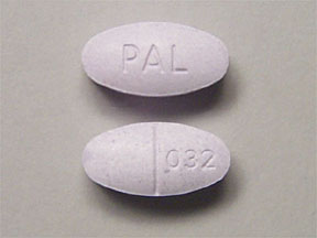 Pill PAL 032 Purple Oval is Acetaminophen, Caffeine and Dihydrocodeine Bitartrate