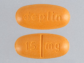 Pill deplin 15 Orange Oval is Deplin
