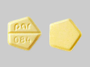 Pill par 084 Yellow Five-sided is Decadron