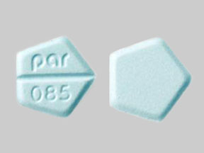 Pill par 085 Blue Five-sided is Decadron