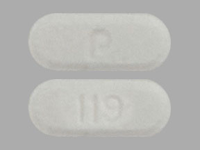 Pill P 119 White Capsule/Oblong is Everolimus