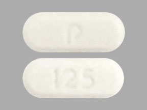 Pill P 125 White Capsule/Oblong is Everolimus