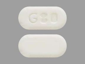 Pill G80 White Capsule-shape is Ezetimibe