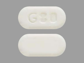 Pill G80 White Capsule/Oblong is Ezetimibe