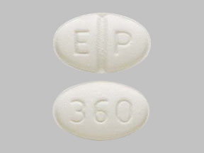 Pill E P 360 White Oval is Fluoxetine Hydrochloride