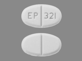 Pill EP 321 White Oval is Pimozide