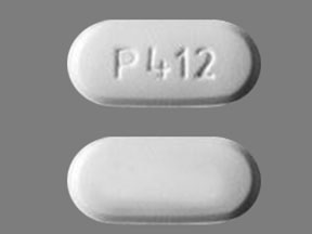 Pill P 412 White Capsule/Oblong is Ursodiol