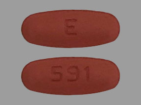 Pill E 591 Brown Oval is Aliskiren Hemifumarate