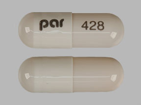 Pill par 428 White Capsule/Oblong is Dexmethylphenidate Hydrochloride Extended-Release