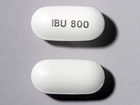 Pill IBU 800 White Capsule/Oblong is Ibuprofen