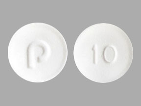 Pill P 10 is Zafirlukast 10 mg