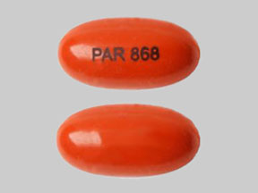 Pill par 868 Brown Capsule/Oblong is Dronabinol