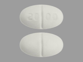 Pill 2000 White Oval is Penicillamine