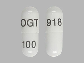 Pill OGT 918 100 is Miglustat 100 mg