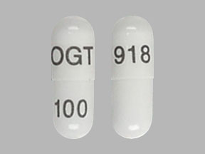 Pill OGT 918 100 White Capsule-shape is Miglustat