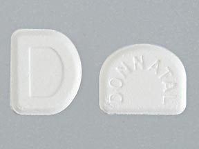 Donnatal 0.0194 mg / 0.1037 mg / 16.2 mg / 0.0065 mg D Donnatal