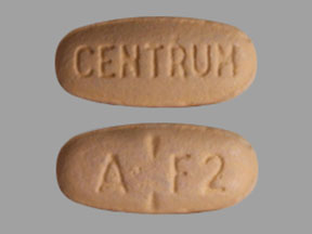 Pill CENTRUM A F2 Peach Oval is Centrum