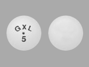 Pill GXL 5 White Round is Glucotrol XL