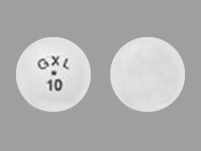 Pill GXL 10 White Round is Glucotrol XL