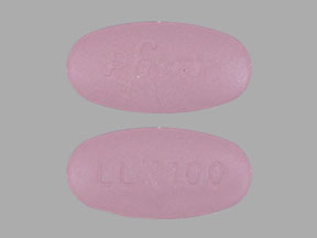 Pill Pfizer LLN 100 Purple Oval is Lorbrena