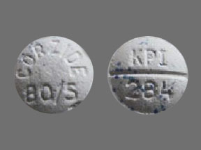 Pill CORZIDE 80/5 KPI 284 is Corzide 80/5 80 mg / 5 mg