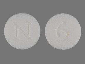 Pill 6 N White Round is Nitrostat