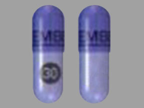 Pill EMBEDA 30 Blue Capsule/Oblong is Embeda