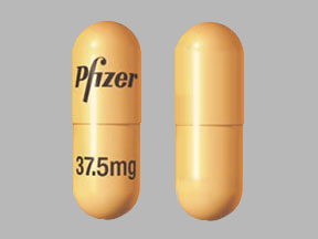 Pill Pfizer STN 37.5 mg Yellow Capsule-shape is Sutent