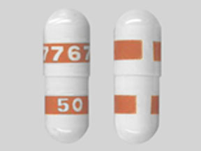 Pill 7767 50 White Capsule/Oblong is Celecoxib