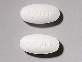 Pill Pfizer VOR200 White Capsule-shape is Voriconazole
