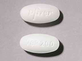 Pill Pfizer VOR200 White Capsule/Oblong is Voriconazole