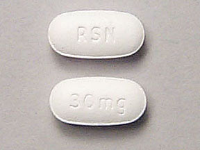 Pill RSN 30 mg White Oval is Risedronate Sodium