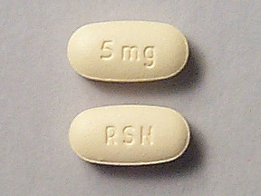 Pill RSN 5 mg Yellow Elliptical/Oval is Risedronate Sodium