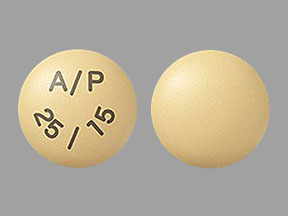Pill A/P 25/15 Yellow Round is Alogliptin Benzoate and Pioglitazone Hydrochloride