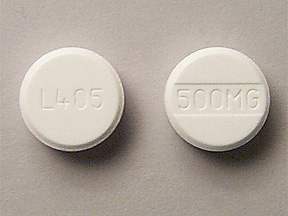 Pill L405 500MG White Round is Acetaminophen